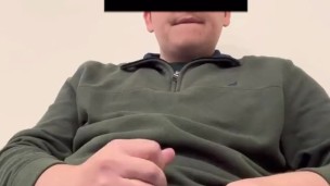College Cub Jerk and Show Ass in Classroom