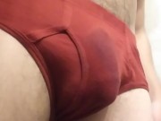 Underwear looking good (cum stains) 16/16