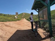 First bike ride with a facial 2/16