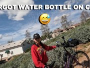 First bike ride with a facial 4/16