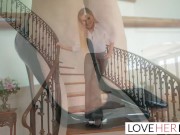 J.O.I. Blonde Babe Teases Her Feet 1/16