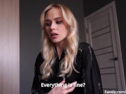 Dad doesn't like how my stepmom sucks, so she sucks my dick and swallows cum 2/16