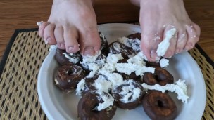 Feet VS Donuts And Whipped Cream