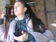 Garage Smoking - Candid Smoking - Hot Smoking - Smoking Fetish, Smoking, Flawless Melissa 6/16