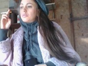 Garage Smoking - Candid Smoking - Hot Smoking - Smoking Fetish, Smoking, Flawless Melissa 9/16