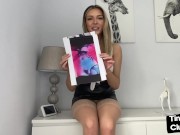 SPH dirty talk by babe in leather skirt