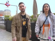 Amateur babe gets fucked in the center of Madrid 2/16