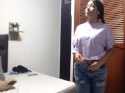 My stepsister likes to videotape herself when she changes her clothes. 3/16