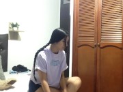 My stepsister likes to videotape herself when she changes her clothes. 6/16