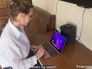 POV. «У меня важная встреча» Кончил мачехе на лицо (With subs) 1/16