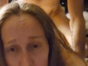 Letting an old friend take it doggy style