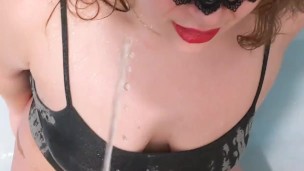 Peed in, peed on, and peeing myself (Pissy-kitten pee comp 2)