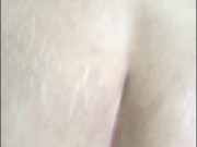 POV. I fuck my stepsister doggy style with a dildo 4/16