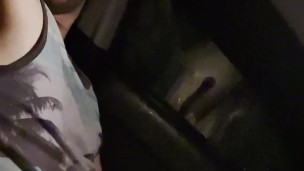 Stud take a backroad, pulls over and busts a nut before getting ready for work!