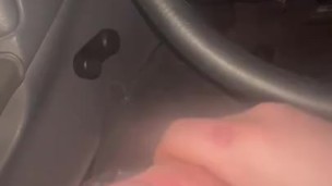 Jerking my dick on side of the road