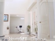 NANNYSPY Blonde Babysitter Fucks Big Dick After Being Caught 1/16