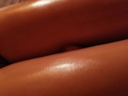 POV USING STEP DAUGHTERS THIGHS TO CUM ON LEGS 3/16