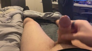 CUM Explodes After EDGING Girthy COCK