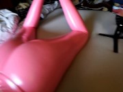 Looser Stiefbruder darf mein Latex Fötzchen besamen,German Teen 5/16