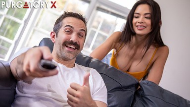 PURGATORYX Husband controls his wife Scarlett Alexis with his magical remote control