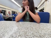 Публичный пикап в поезде - неверная жена изменяет мужу в соседнем купе 1/16