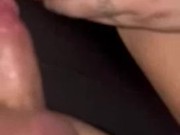 Cuck hubby fucks and fingers bulls cum out 12/16