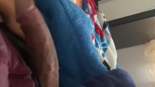 Mi pene erecto de 20cm saludando