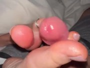 NEW OILY FOOTJOB! Hubby liked my new toe rings and new color. 3/16