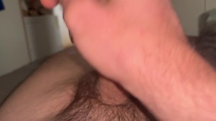 Playing with my cock intensely showing my feet top and bottom