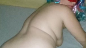 Pamela Croft pregnant busty MILF in the dark