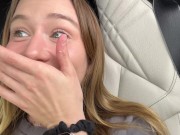 Public Pumped Pussy Playing Teen In BMW 13/16