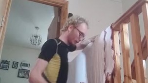 Horny Skinny Fit Gay Blonde Fucks His Teddy Bear Hard And Rides Him While Talking Dirty And Moaning