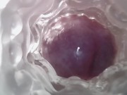 Sweet creampie in vagina. Super internal camera 14/16