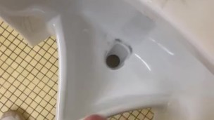College Cub Cums in Dorm Urinal