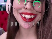 JOI - Putinha E-girl brincando com dildo de 30cm loca pra sentar nele | Dri Sexy | Completo OL/PV 2/16