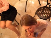 Strict casting manager teaches new model how to suck dick with saliva _ Nigonika top porn 2023 4/16