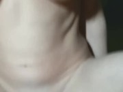 Skinny brunette fucks gives blowjob and swallows cum 11/16