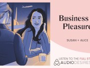 Sex with a hot stranger in the airport VIP lounge [lesbian] [fingering] Erotic Audio Porn