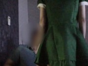 カラオケより、コスプレした教え子のメイド姿に我慢できずに挿入！ 〜最初は恥ずかしがっていた教え子も自らフェラをしてきて我慢できず射精〜