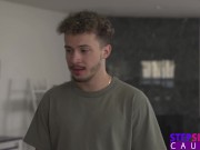 Braylin Bailey gives stepbrother the hottest sloppy blowjob he's ever had