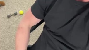 Thick cock head pulsating and throbbing.