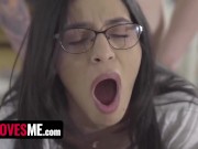 Step Bro Caught Latina Step Sister Sahily Sweet Masturbating In The Kitchen Full Movie - SisLovesMe