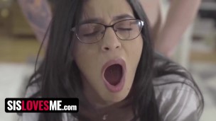 Step Bro Caught Latina Step Sister Sahily Sweet Masturbating In The Kitchen Full Movie - SisLovesMe