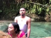 We are caught fucking in the river😭 15/16