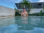 Poolside Creampie with Underwater Blowjob on Vacation - Horny Hiking ft. Molly Pills - POV 4K 15/16