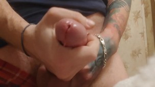 Uncut Cock Close Up Cum @UncutAtNight