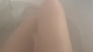 Hot babe taking bath