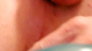 Riding my dildo while my wife is at work.