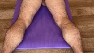 Stud Blain Oconnor stretches before the gym