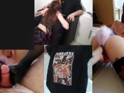 Purple Bitch Neko Waifu - Blowjob with Cum In Her Panties 1/16